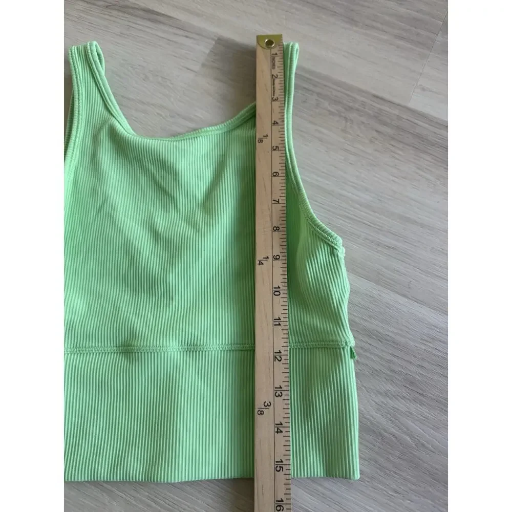Lululemon Power Pivot Tank Electric Green Womens Size 4
